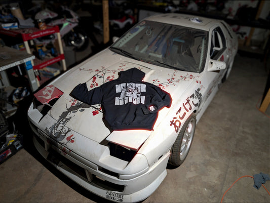 "NO RISK - NO STORY" High Contrast Pullover