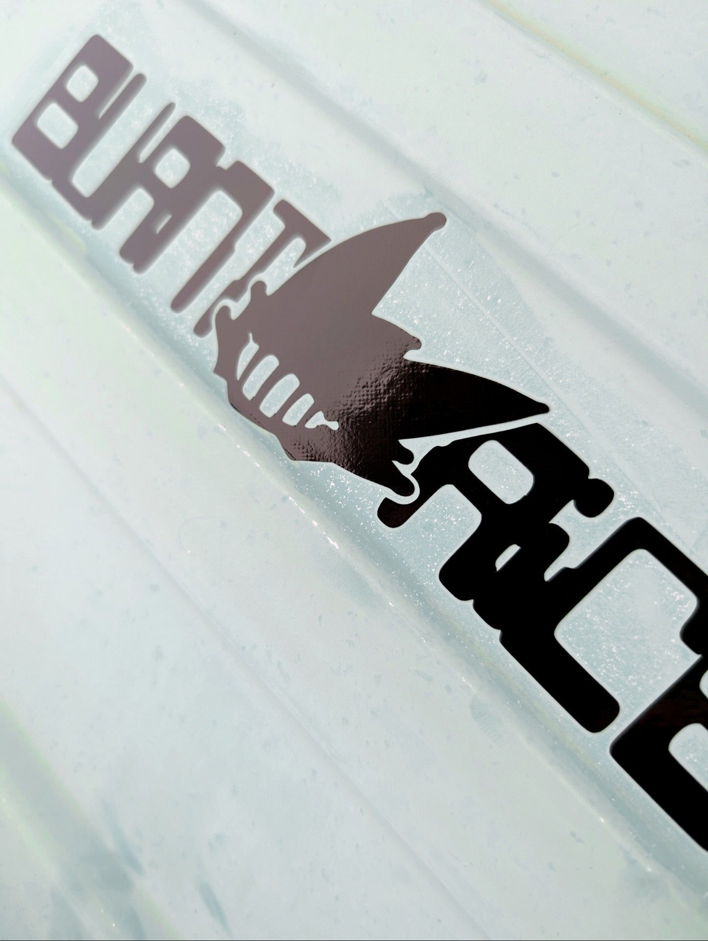 7.5" BURNT RICE Cut Logo